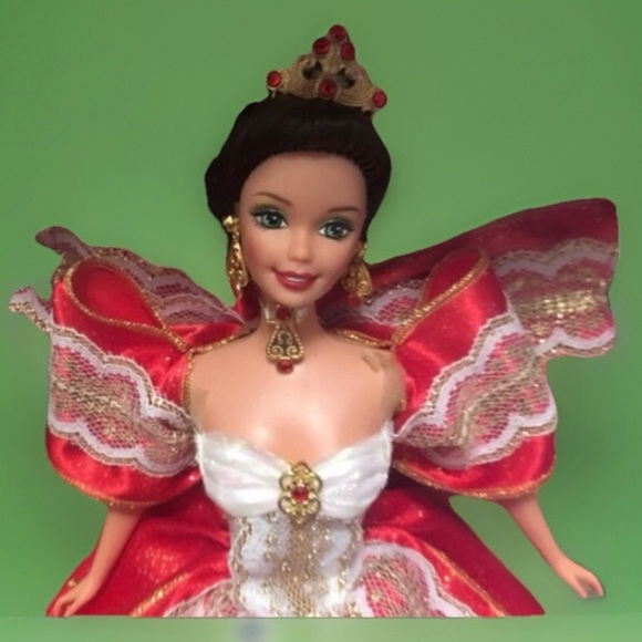 NIB Red Barbie Christmas Happy Holiday Special Edition 1997 Anniversary Tenth - Picture 7 of 8